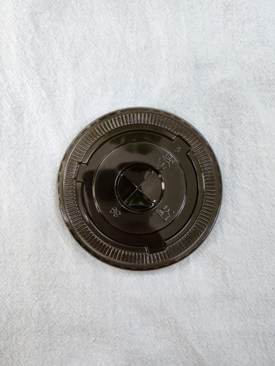89MM FLAT LID FOR BLACK PET CUP