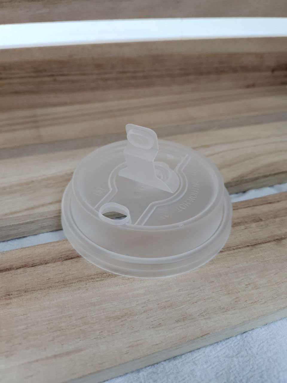 90MM PP INJECTION LID - CLEAR (B)