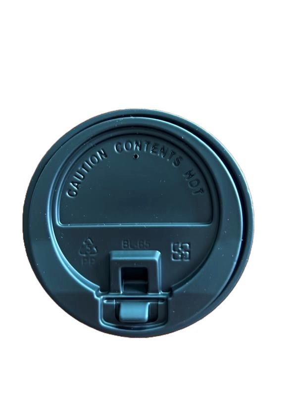 8OZ RECLOSABLE PP LID-BLACK