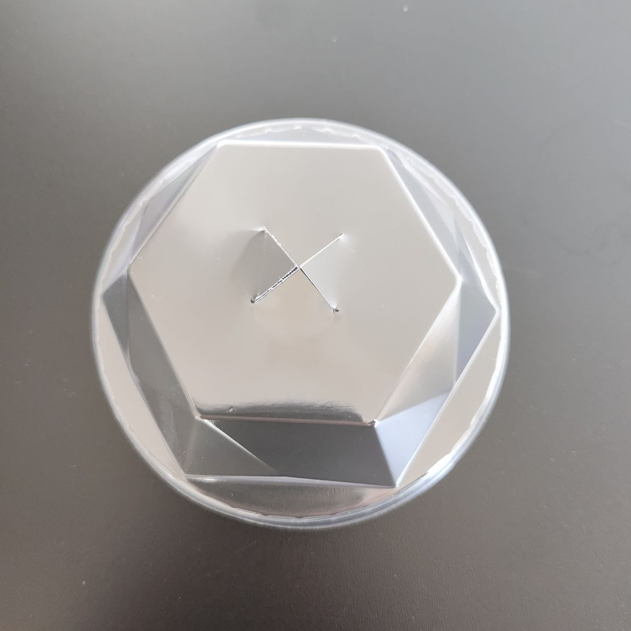 90MM HEXAGON LID FOR PET CUP