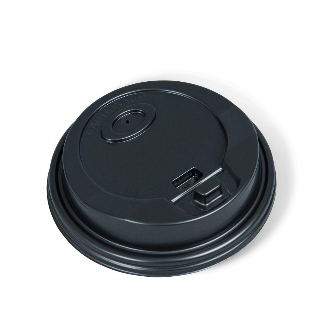 12OZ CLICK BACK LID - BLACK