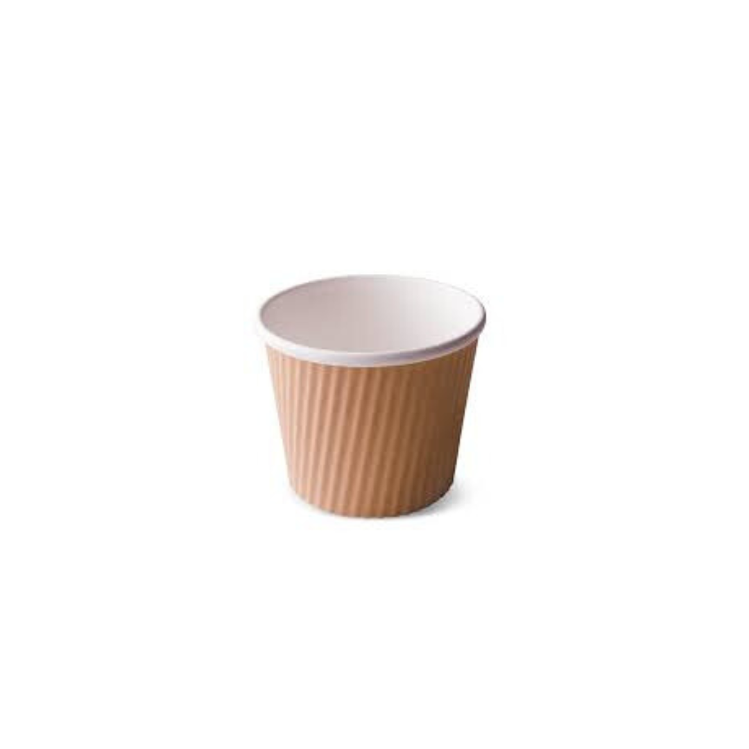12OZ UNI-CUP RIPPLE WRAP - BROWN