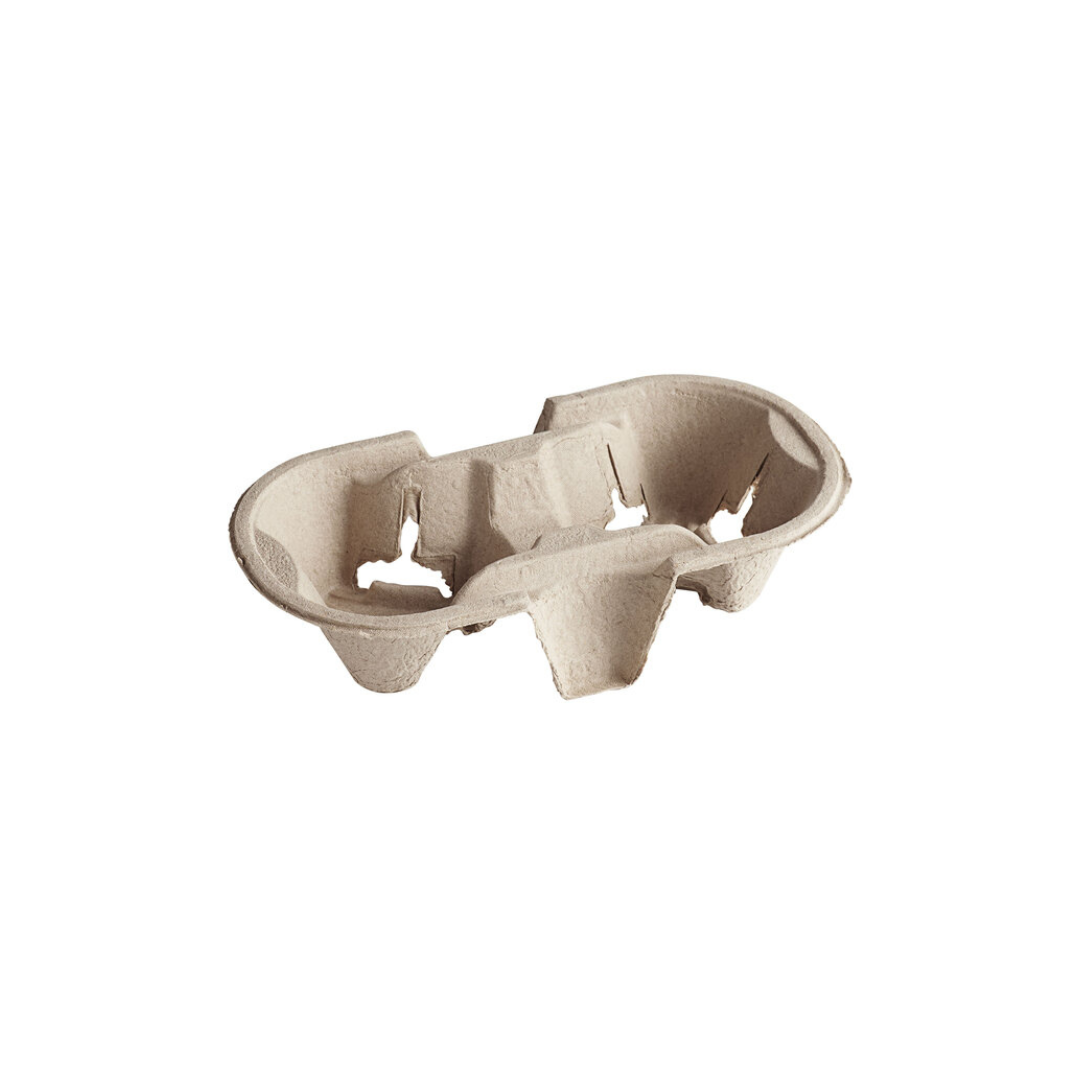 2 CUPS CARRIER TRAY - PULP