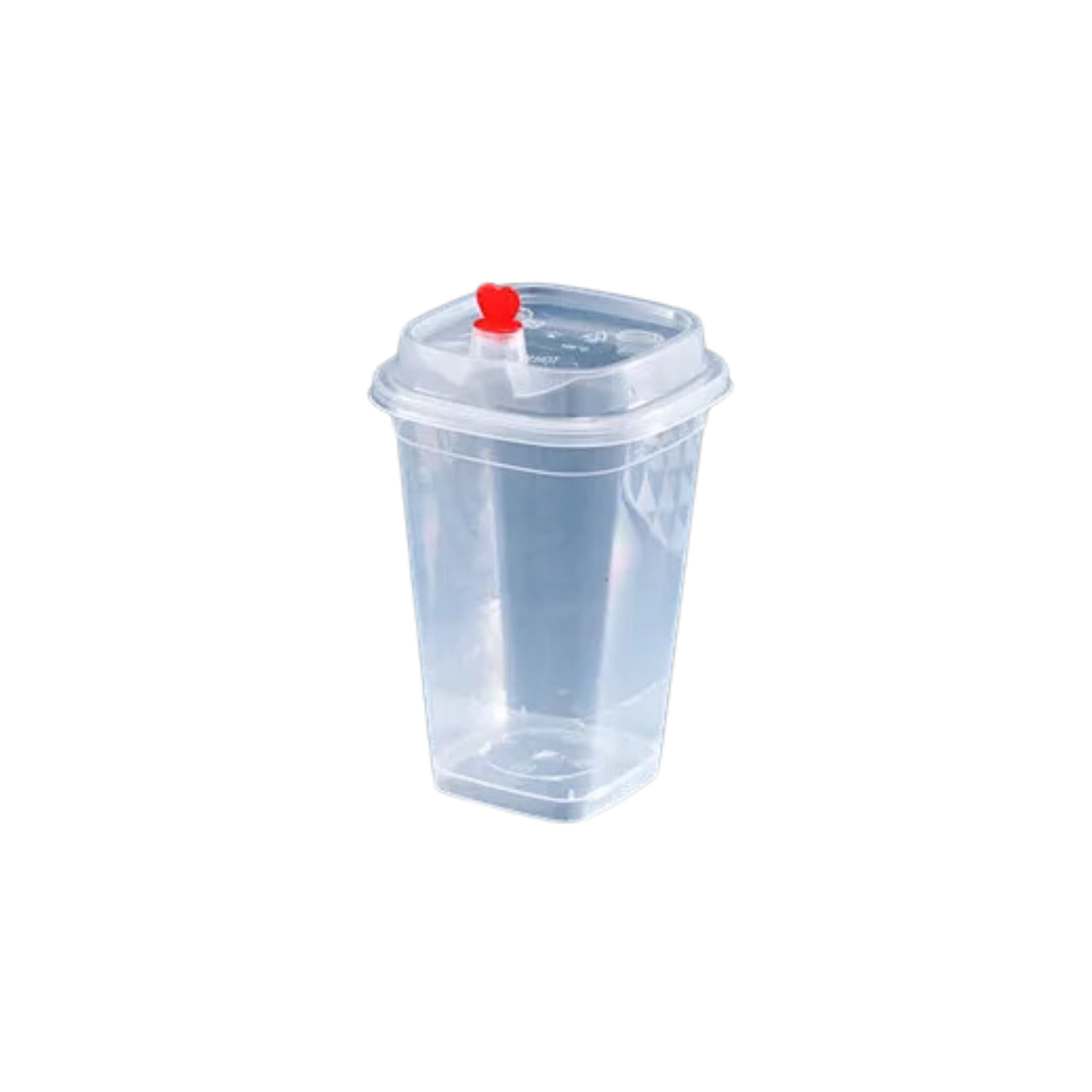 400S Square Injection Cup -Transparent