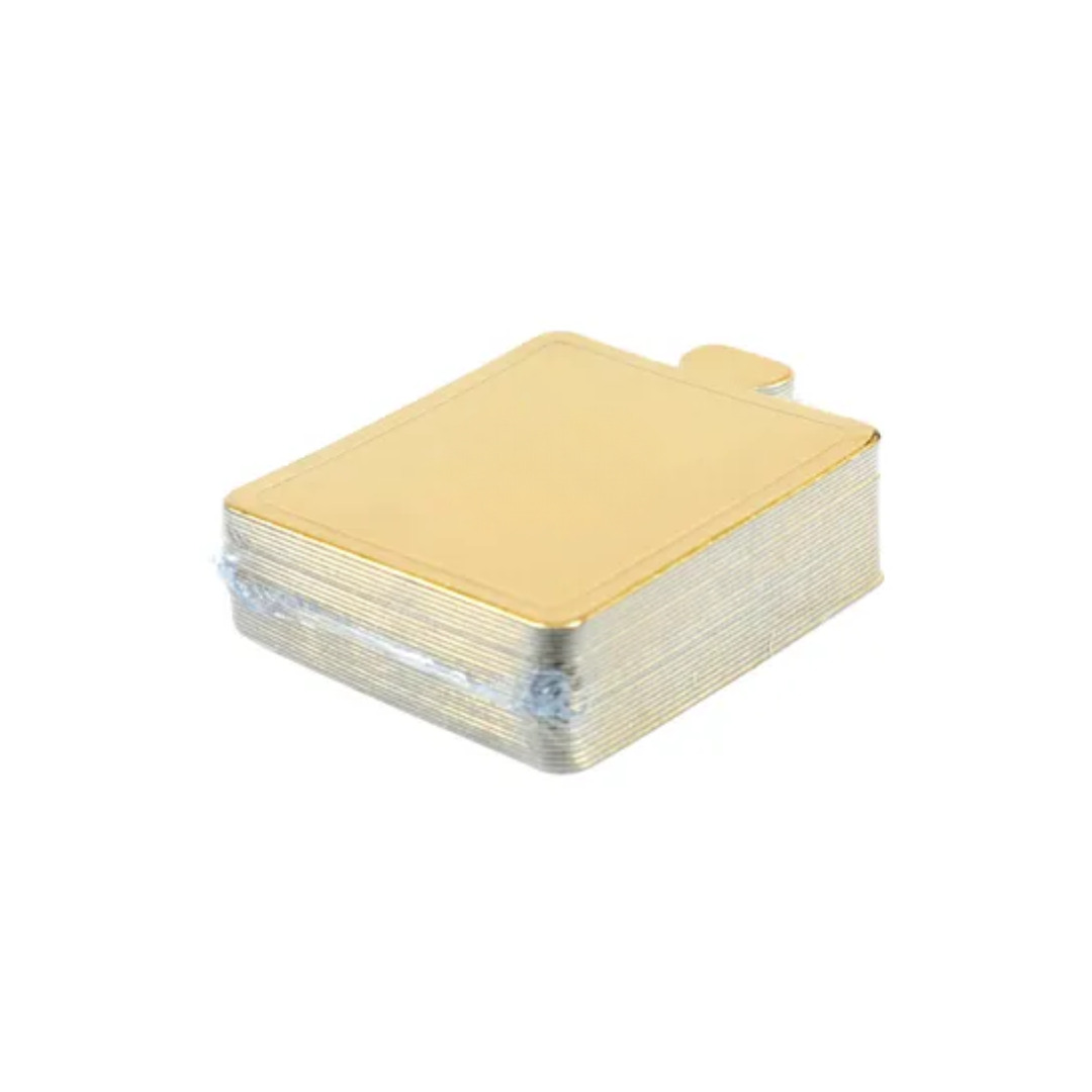 72x72mm Gold Paper Plate (Square)