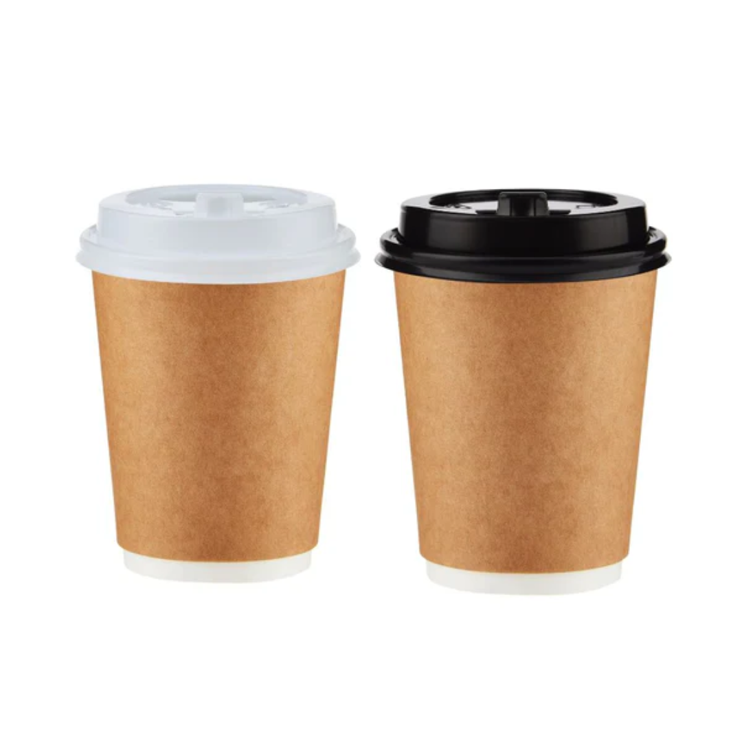 8oz Double Wall Hot Cup - Kraft