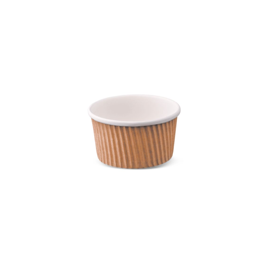8oz Uni-Cup Ripple Wrap - Brown