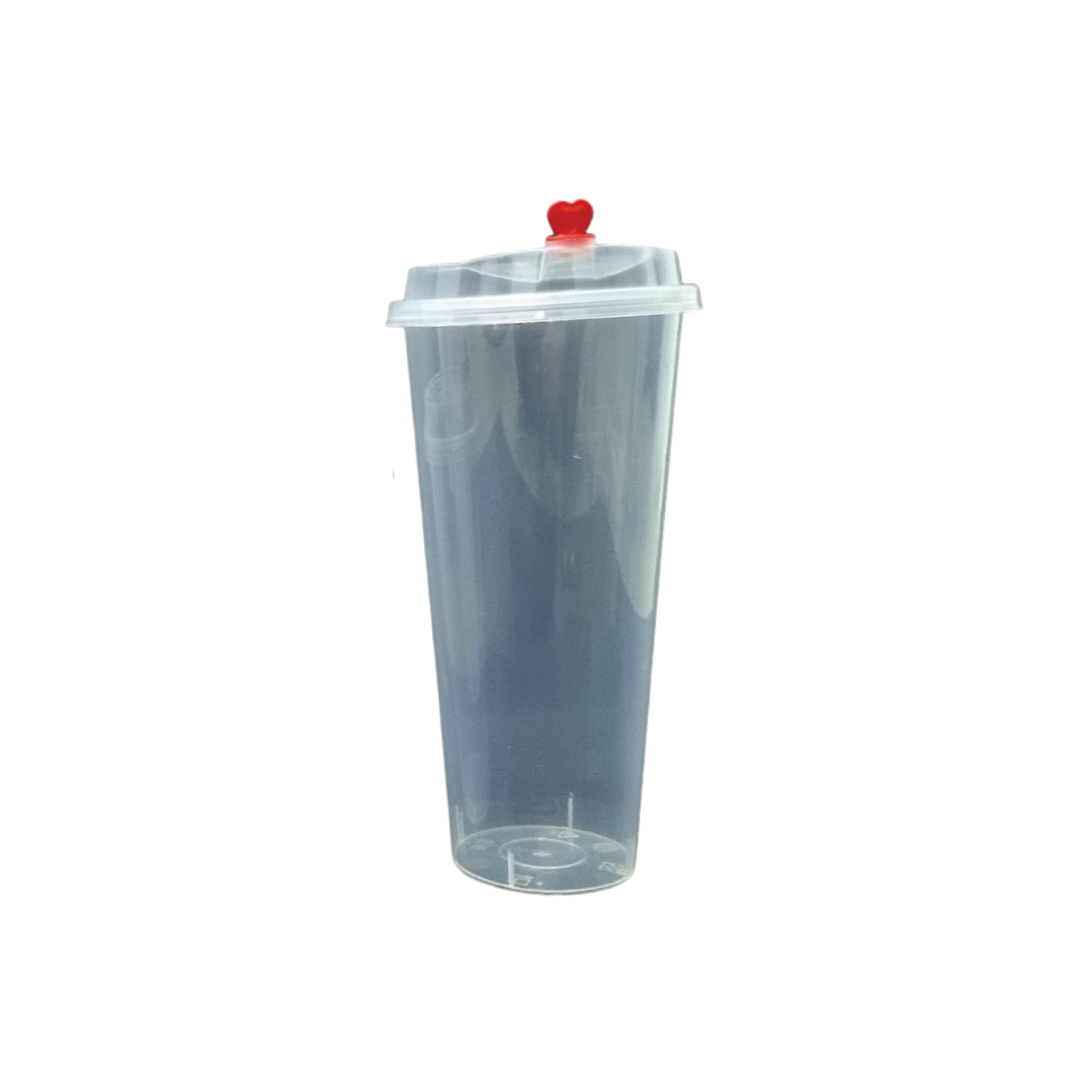 90-1000C Round Injection Cup - Transparent