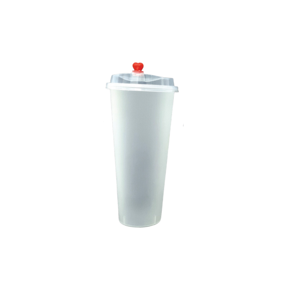 90-600F Round Injection Cup - Frosted