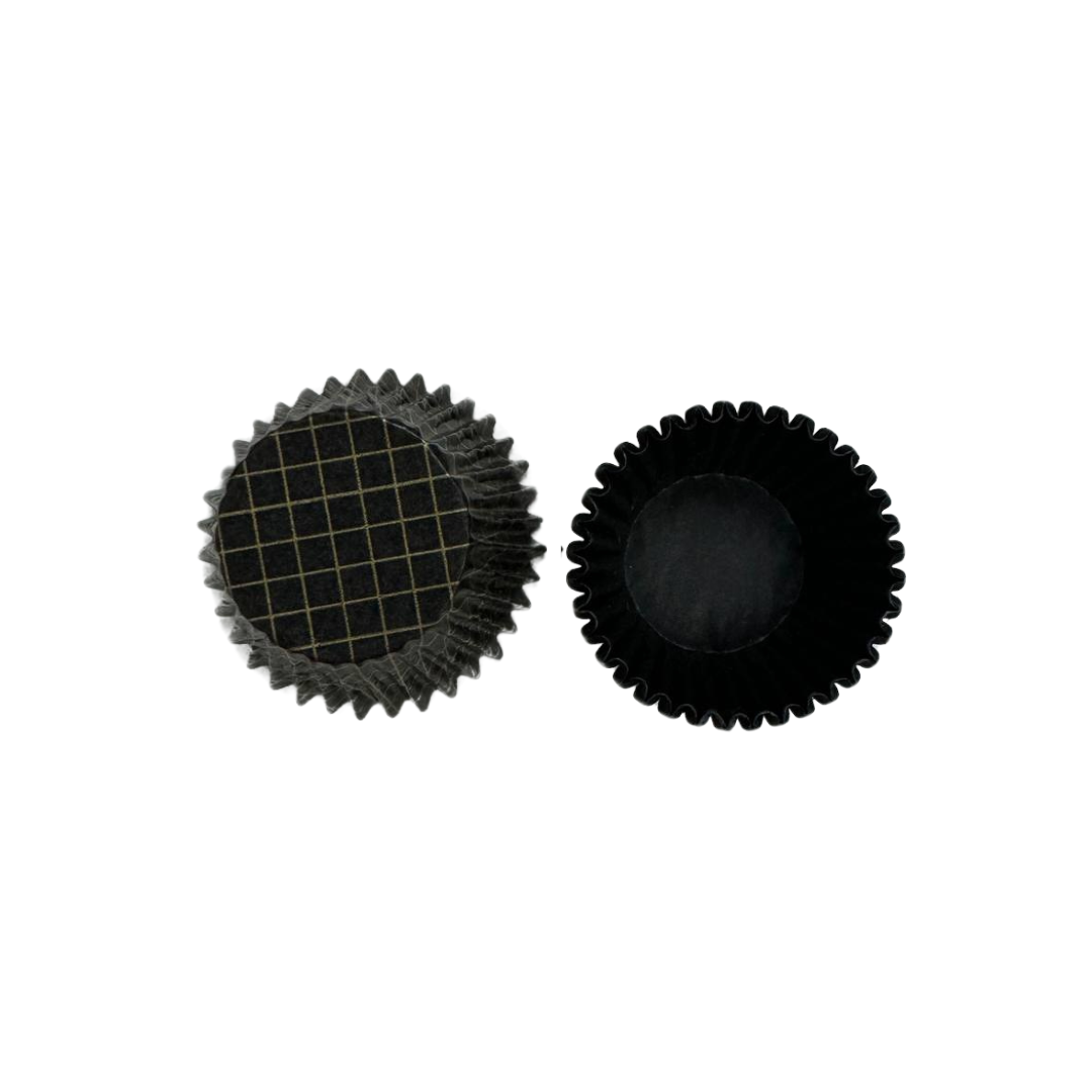 6CM Glassine Paper Cup (Black Gold Square)