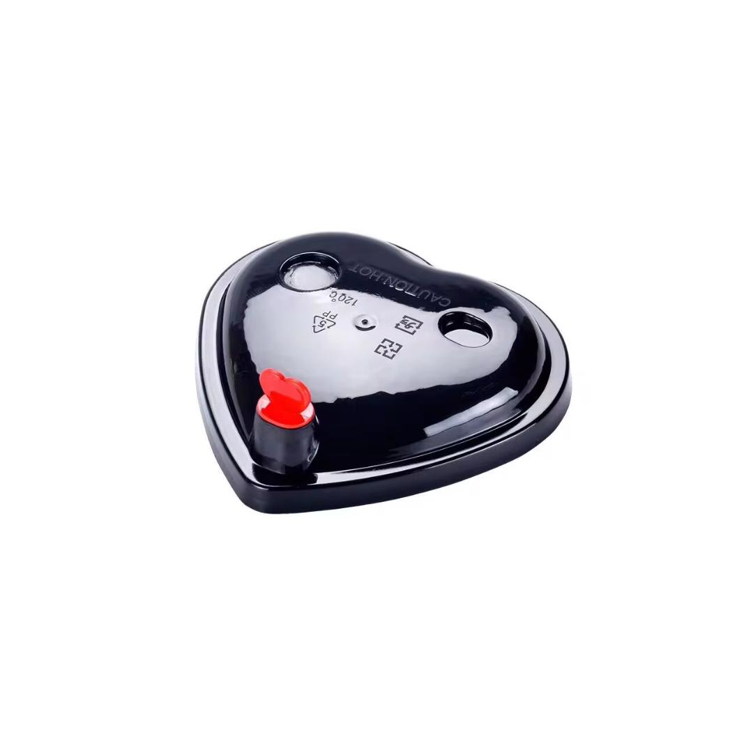 Heart Lid for Injection Cup - Black
