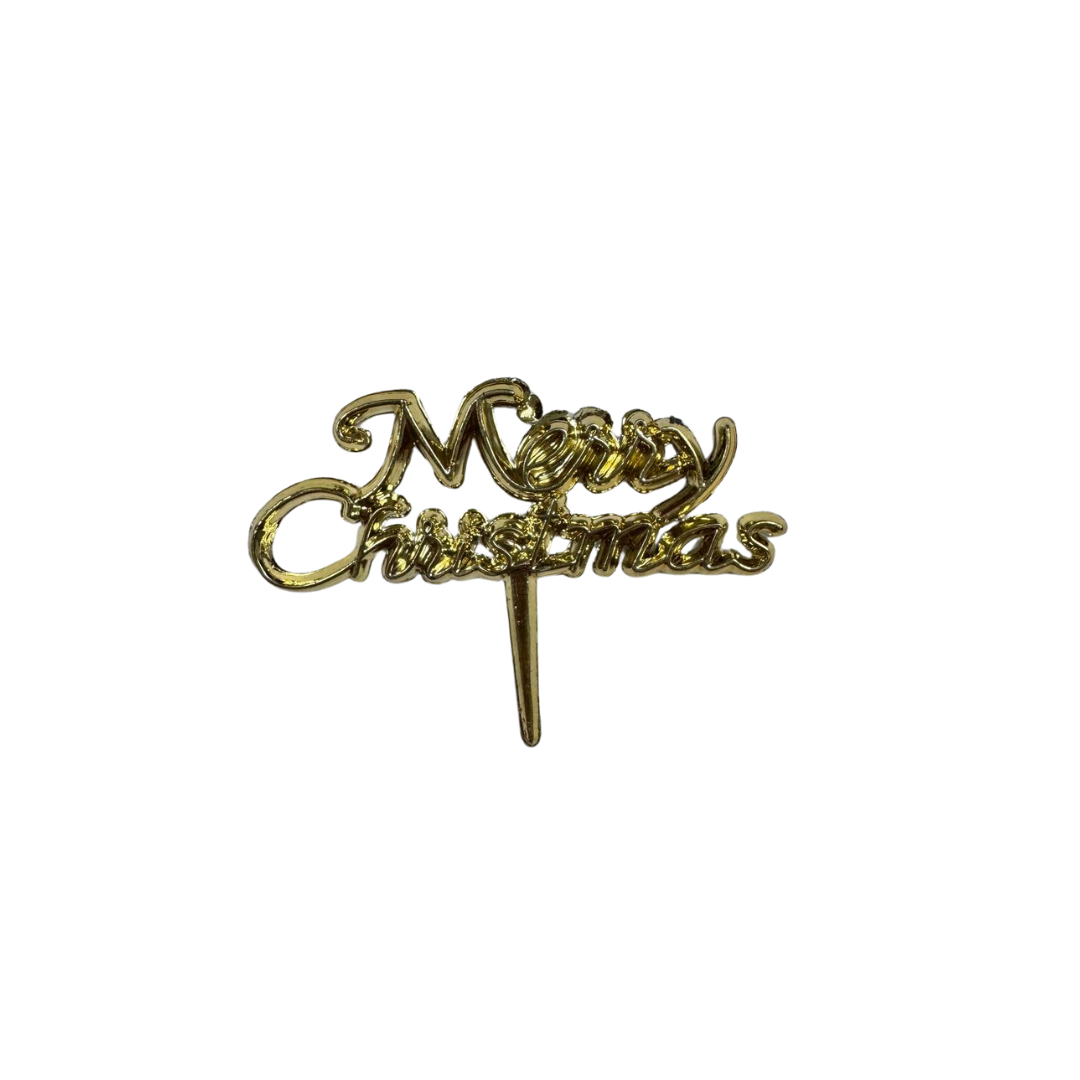 Gold Xmas Tag