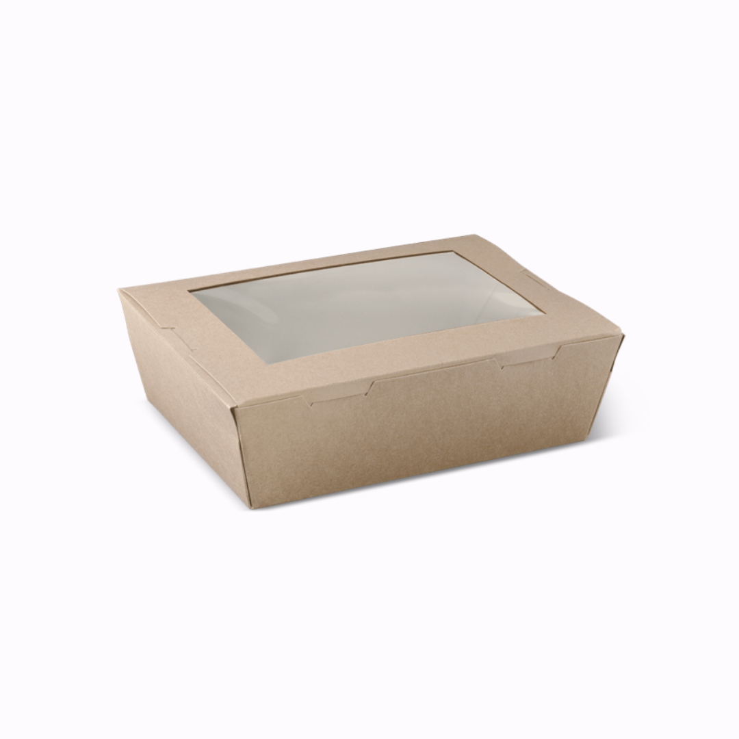 Lunch Box Window Large - Brown