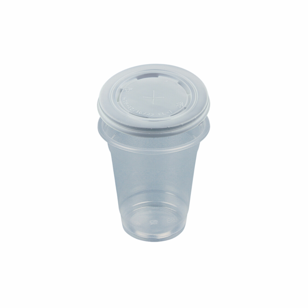 PP Cup 12oz With APET Lid (Smooth Cup)