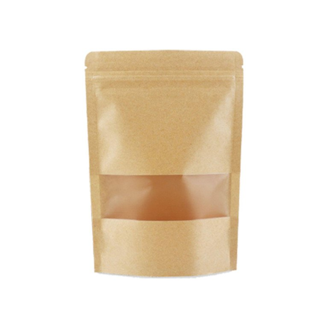 Paper Zip Bag-Kraft(7''x10'')